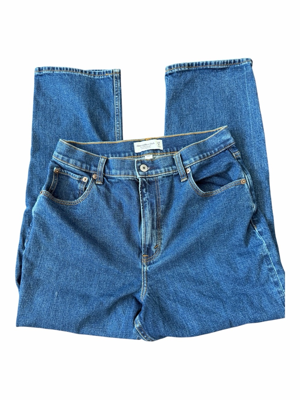 Abercrombie Curve Love Ultra High Rise Ankle Straight Jeans 29 / 8